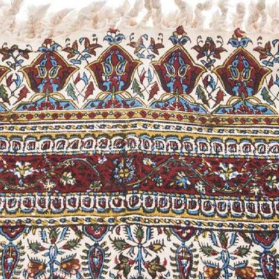 Iranisches Tischtuch: Isfahans traditionelle Kalamkari Blockdruck Iblue