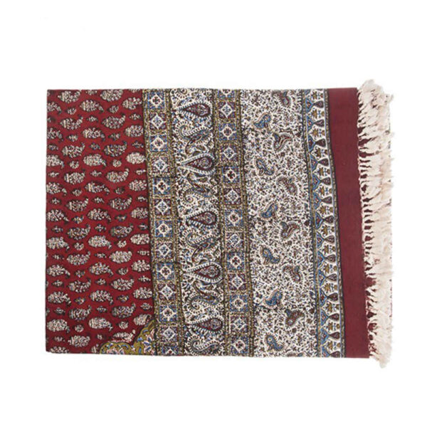 Iranisches Tischtuch: Isfahans traditionelle Kalamkari Blockdruck Karane