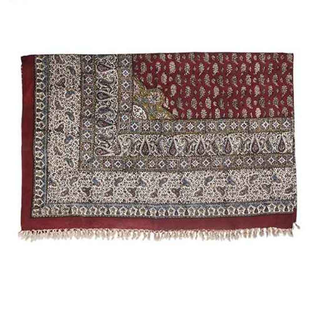 Iranisches Tischtuch: Isfahans traditionelle Kalamkari Blockdruck Karane