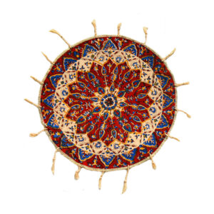 Iranisches Tischtuch: Isfahans traditionelle Kalamkari Blockdruck Khorshid