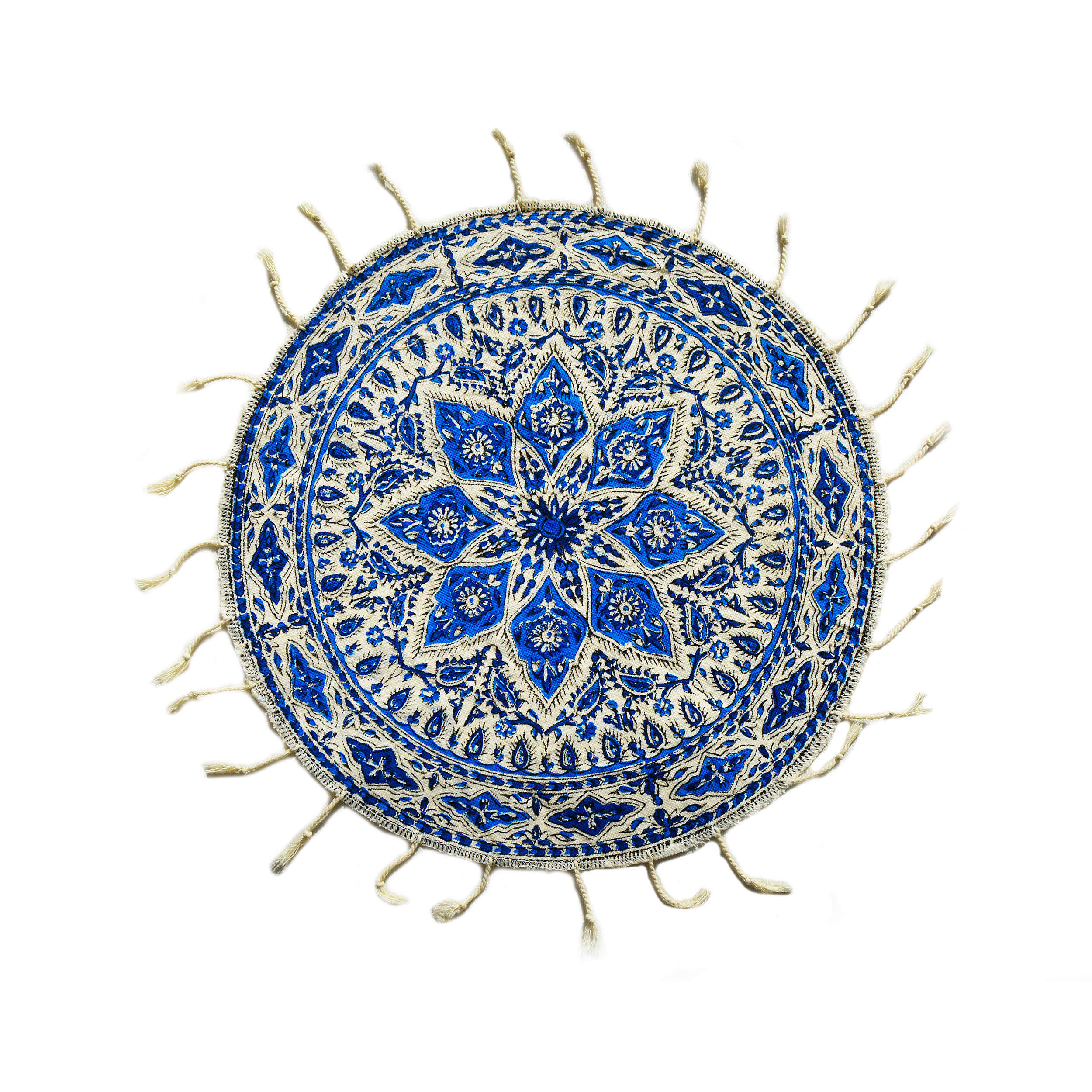 Iranisches Tischtuch: Isfahans traditionelle Kalamkari Blockdruck Khorshid II