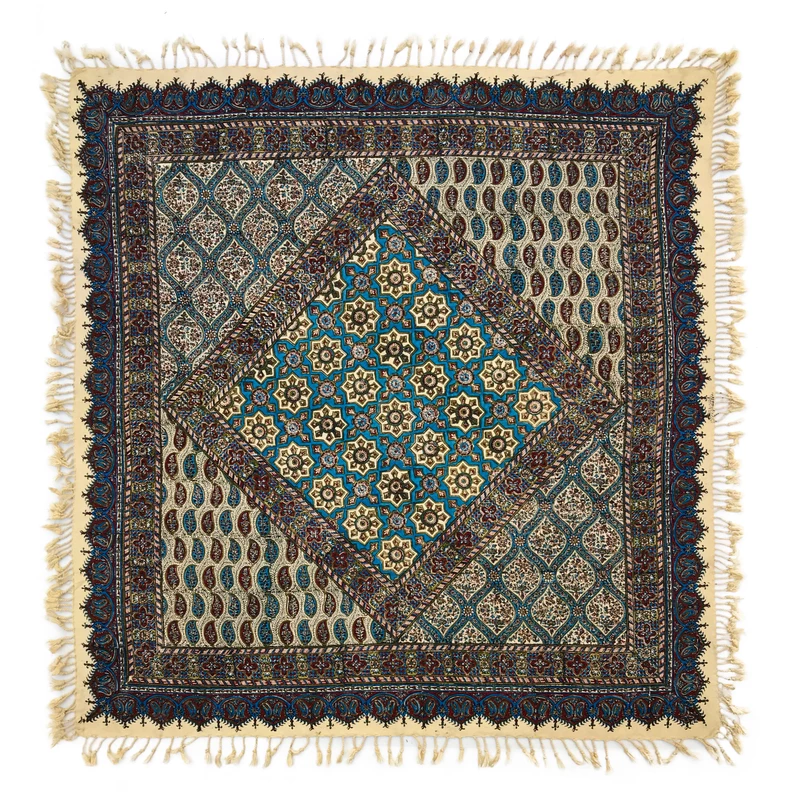 Iranische Kalamkari-Tischdecke Modell Khorshidi