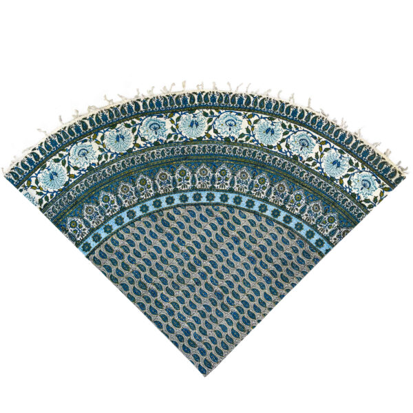 Iranisches Tischtuch: Isfahans traditionelle Kalamkari Blockdruck Silva