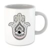 Islamische Keramik-Kaffeetasse - Hamsa Hand von Fatima Muster