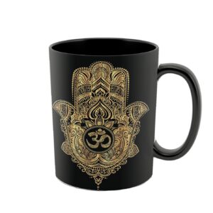 Islamische Wärmeempfindliche Kaffeetasse – Hamsa Muster