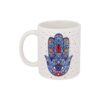 Islamische Keramik-Kaffeetasse - Hamsa Hand von Fatima Muster