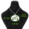 Islamische Stahlkette mit Ya Hussain Medaillon