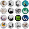 Islamischer Ansteckbutton-Set - Ramadan Kareem (16 Stück)