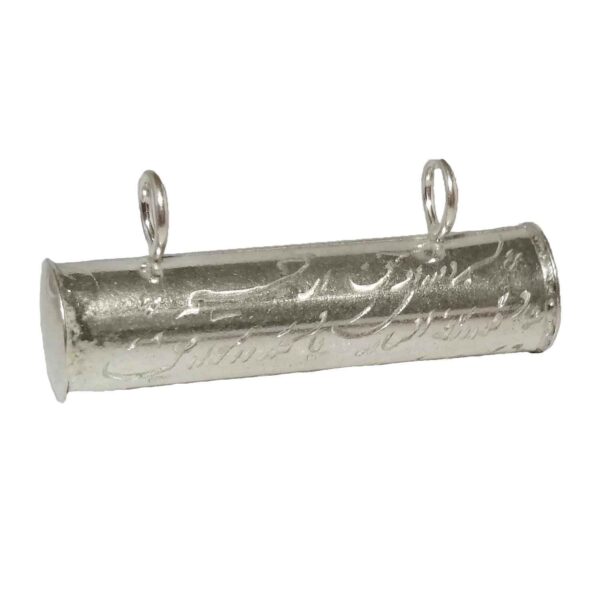 Islamisches Silberanhänger verziert mit Hirz von Imam Jawad für Schia-Muslime