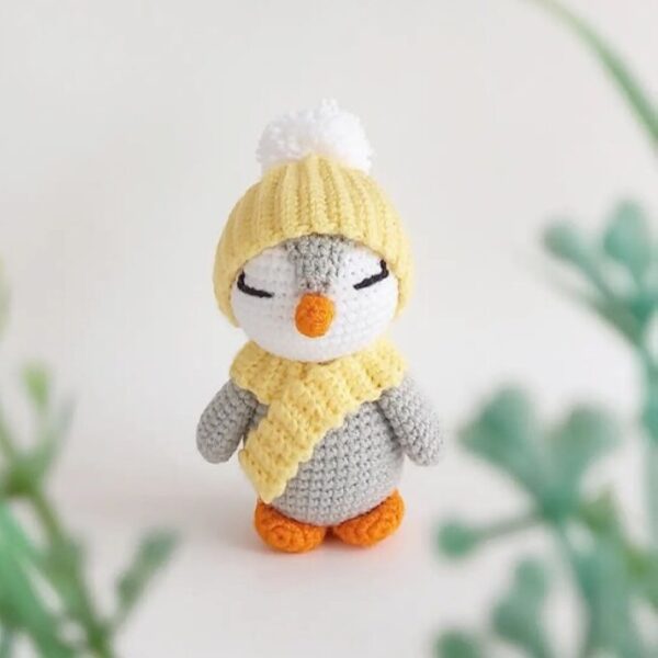 Amigurumi Pinguin Kuscheltier – Handgemachtes Gehäkeltes Plüschtier | Niedlich und Fröhlich