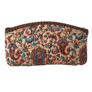 Persische Make-up Tasche aus Paisley Termeh Stoff für Frauen