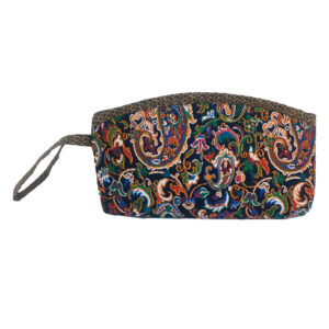 Persische Make-up Tasche aus Termeh Stoff, leicht, mit Paisley Muster