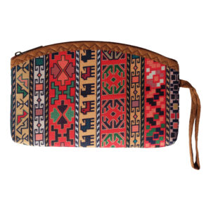 Persische Make-up Tasche aus Termeh Stoff mit traditionellem Muster für Frauen