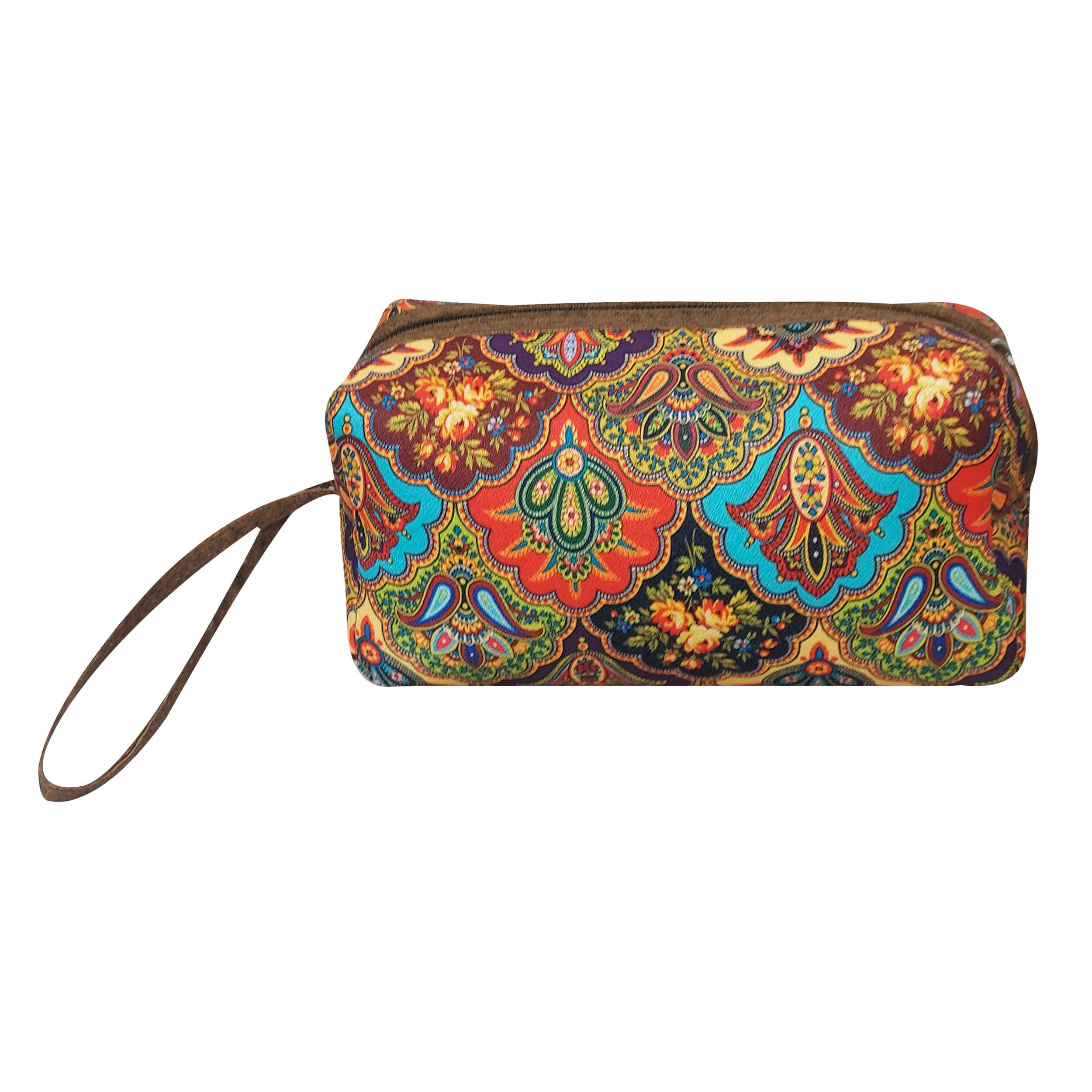 Persische Make-up Tasche aus traditionellem Stoff mit Blumenmuster