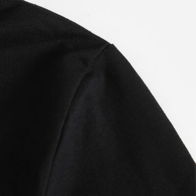 Herren Rundhals-Sweatshirt Baumwolle schwarz für kalte Jahreszeiten