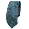 Herrenkrawatte - Eleganter Seiden-Paisley-Stil in Blau