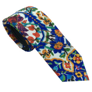 Herrenkrawatte – Persisch inspirierter Blumenmuster-Stil