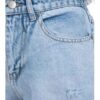 Mom Jeans mit elastischem Bund und ripped Design, modischer Stil