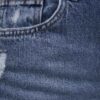 Mom Jeans in Hellblau mit geradem Bein, zeitgenössischer Denim-Chic