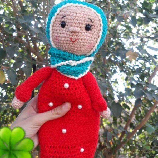 Amigurumi Handgemachte Gehäkelte Hijab-Puppe – Islamisches Modell Zainab | Weiches Kuscheltier