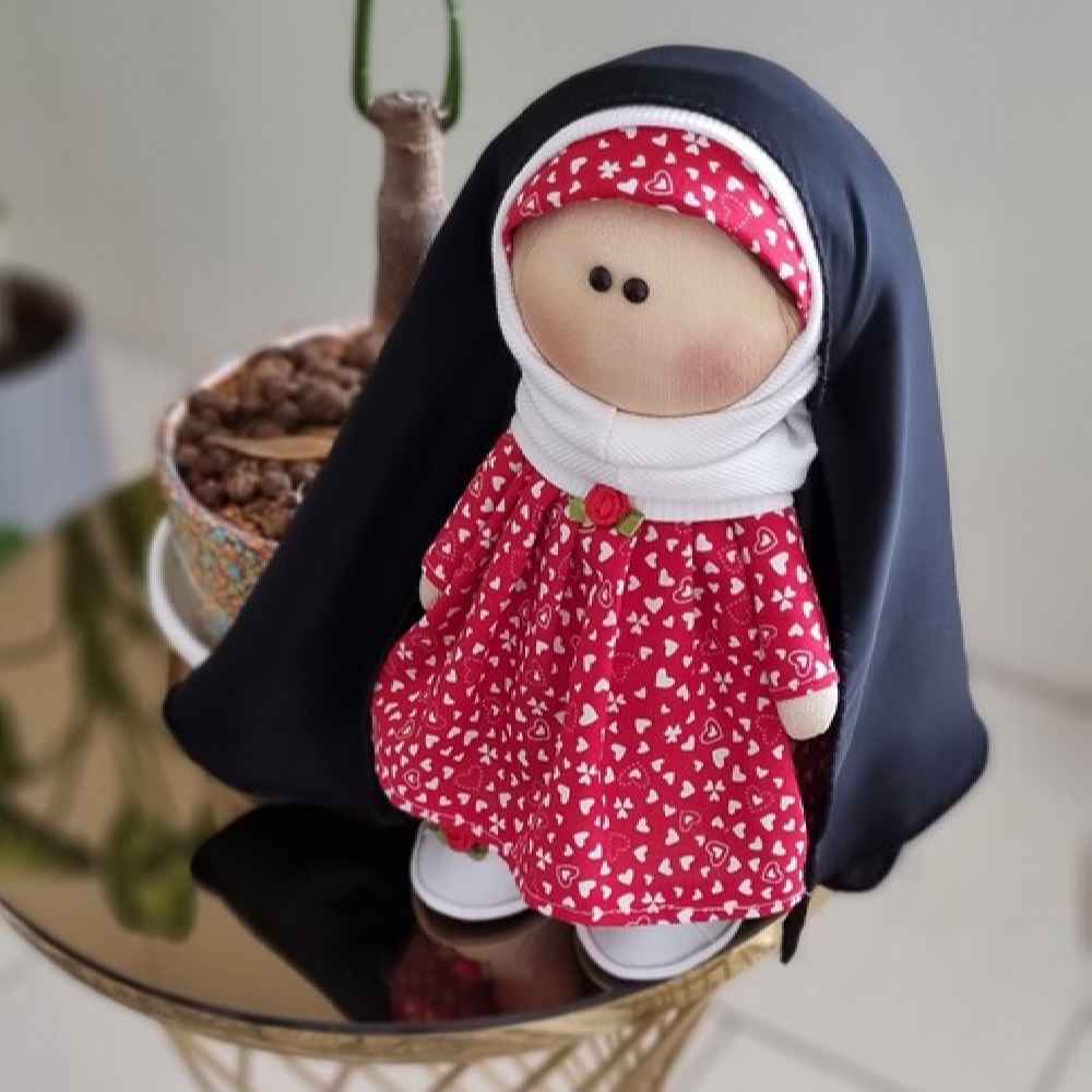 Aisha Hijab-Stoffpuppe mit Tschador – Traditionelle Muslimische Puppe für Kinder