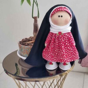 Aisha Hijab-Stoffpuppe mit Tschador – Traditionelle Muslimische Puppe für Kinder