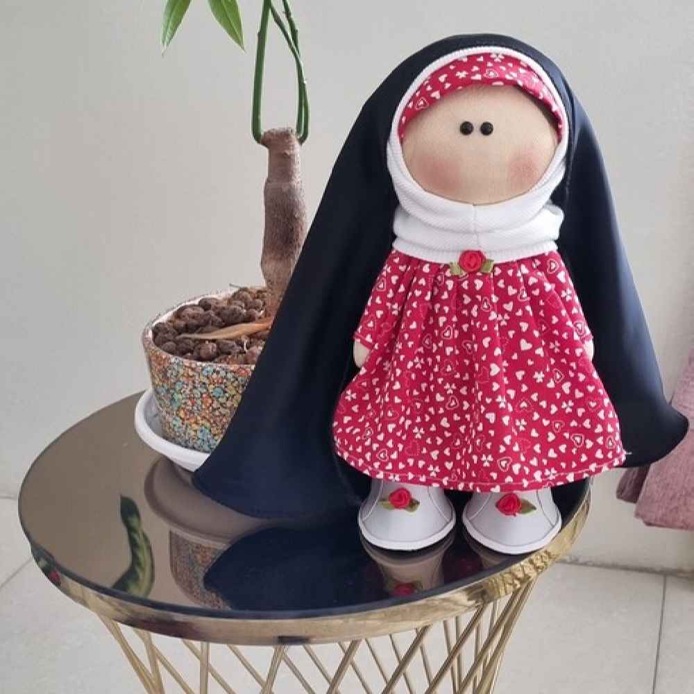 Aisha Hijab-Stoffpuppe mit Tschador - Traditionelle Muslimische Puppe für Kinder