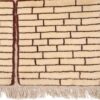 Original echter persischer Gabbeh-Wollteppich handgewebt Ziegelwand