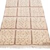Original echter persischer Gabbeh-Wollteppich handgewebt Ziegelwand