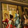 Handgeknüpfter persischer Bildteppich aus Tabriz, der Arturo Riccis Poesieabend darstellt