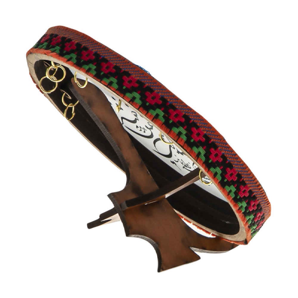 Maquette Modellbausatz: Nachbildung des persischen Daf-Instruments mit Kalligraphie