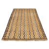 Authentischer persischer Gabbeh-Wollteppich handgewebt in Fars creme
