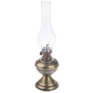 Persische Petroleumlampe im Vintage-Stil mit Metallfuß