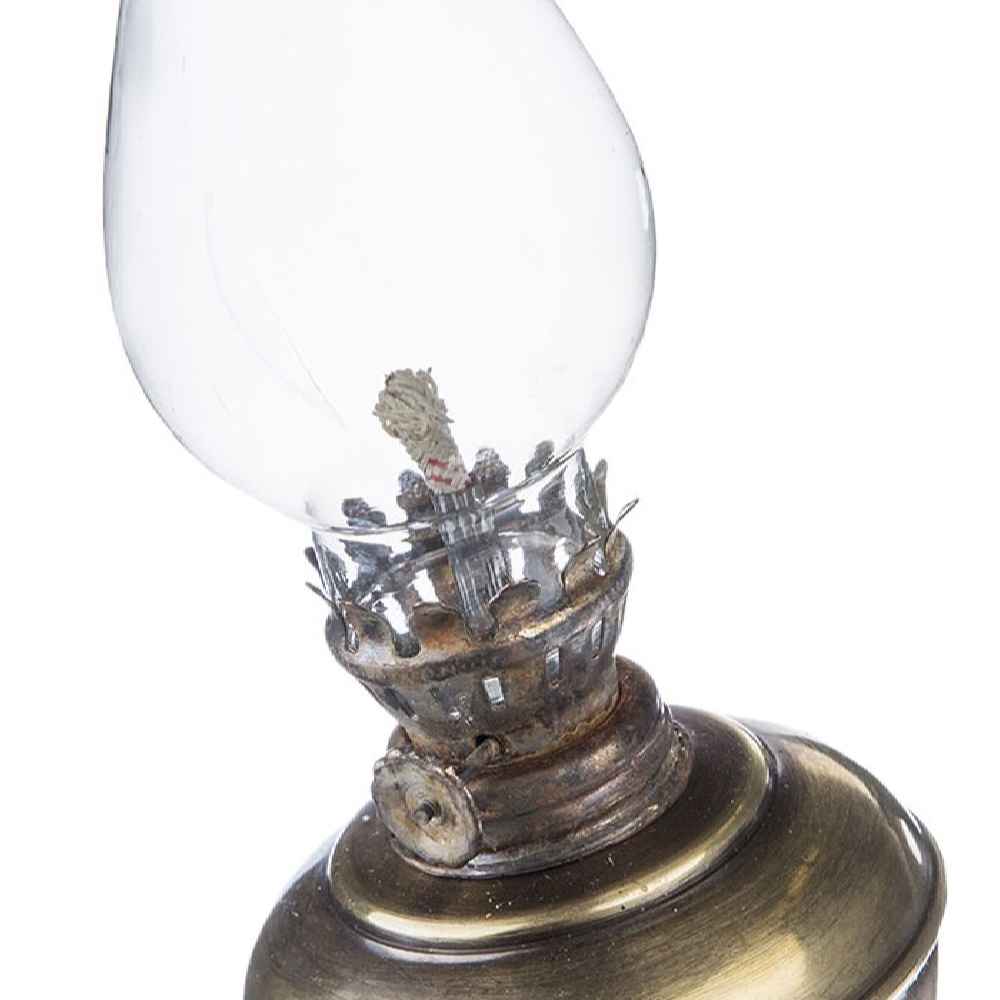 Persische Petroleumlampe im Vintage-Stil mit Metallfuß