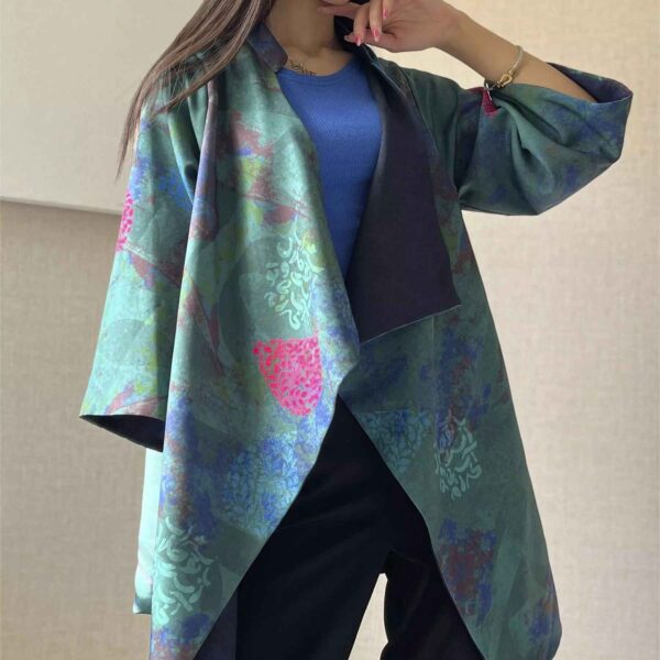 Persischer Manto, doppelseitiger Kreppstoff für Frauen