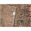 Vintage Persischer handgeknüpfter Patchwork-Teppich Kashan grün