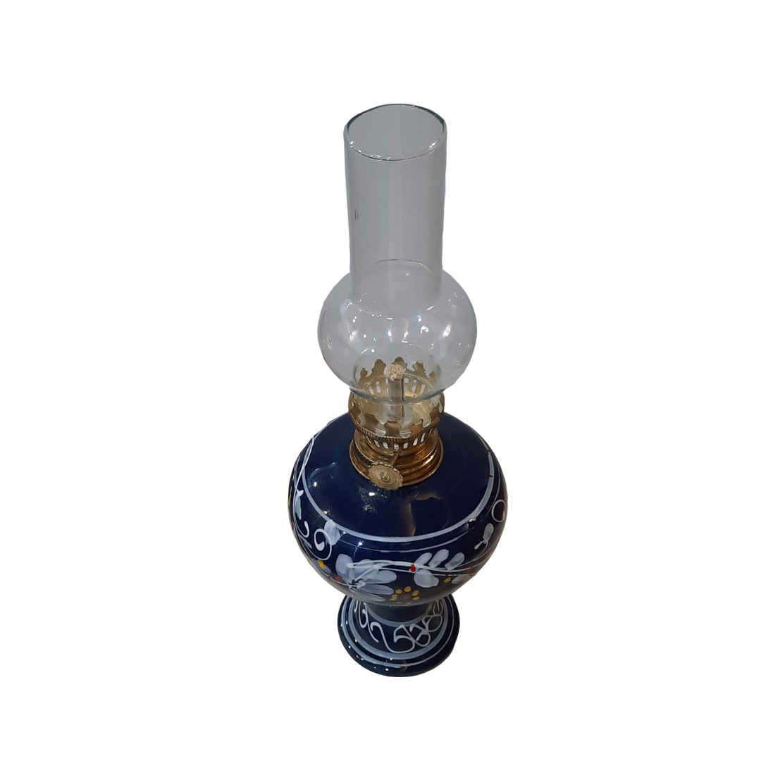Persische Keramik-Petroleumlampe mit handgemalter Kunst