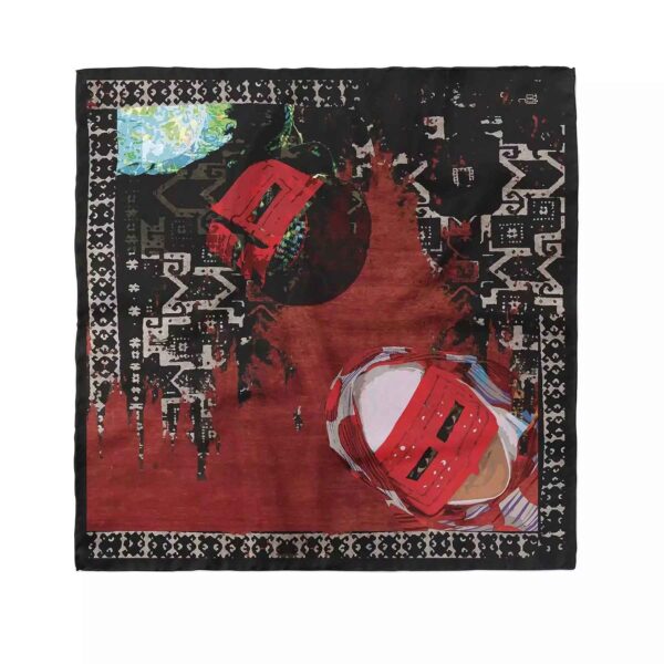 Mini-Kopftuch für Damen - Inspiriert von den Mustern Südiranischer Frauen