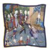Persischer Schal für Damen – Lebendiges Shahnameh-Inspiriertes Motiv