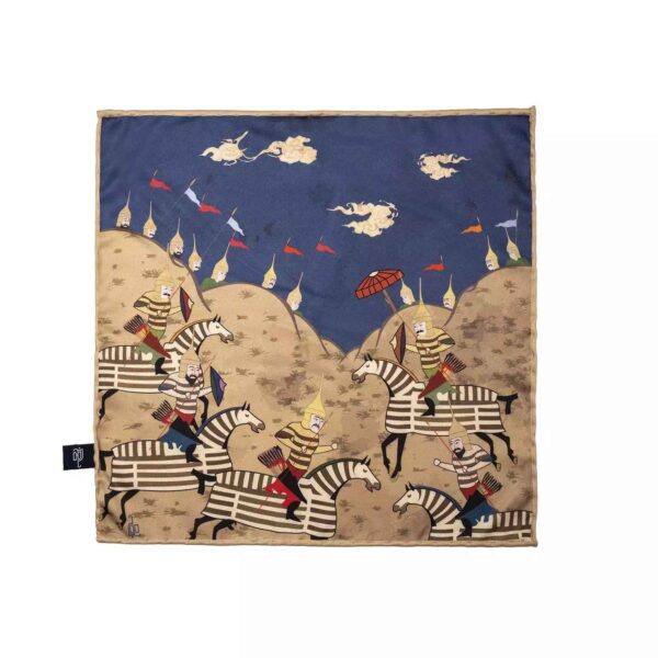 Persisches Seiden-Mini-Halstuch für Damen - Luxuriöses & Lebhaftes Motiv Razm