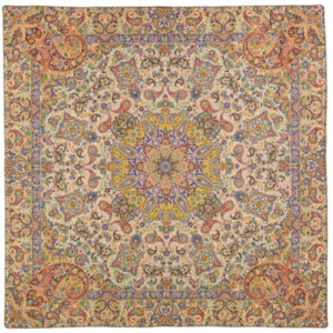 Iranische Tischdecke: Isfahans traditionelle Kalamkari Blockdruck