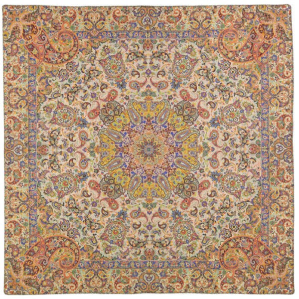 Persische Termeh-Tischdecke, luxuriös mit Blumenmuster Arghava