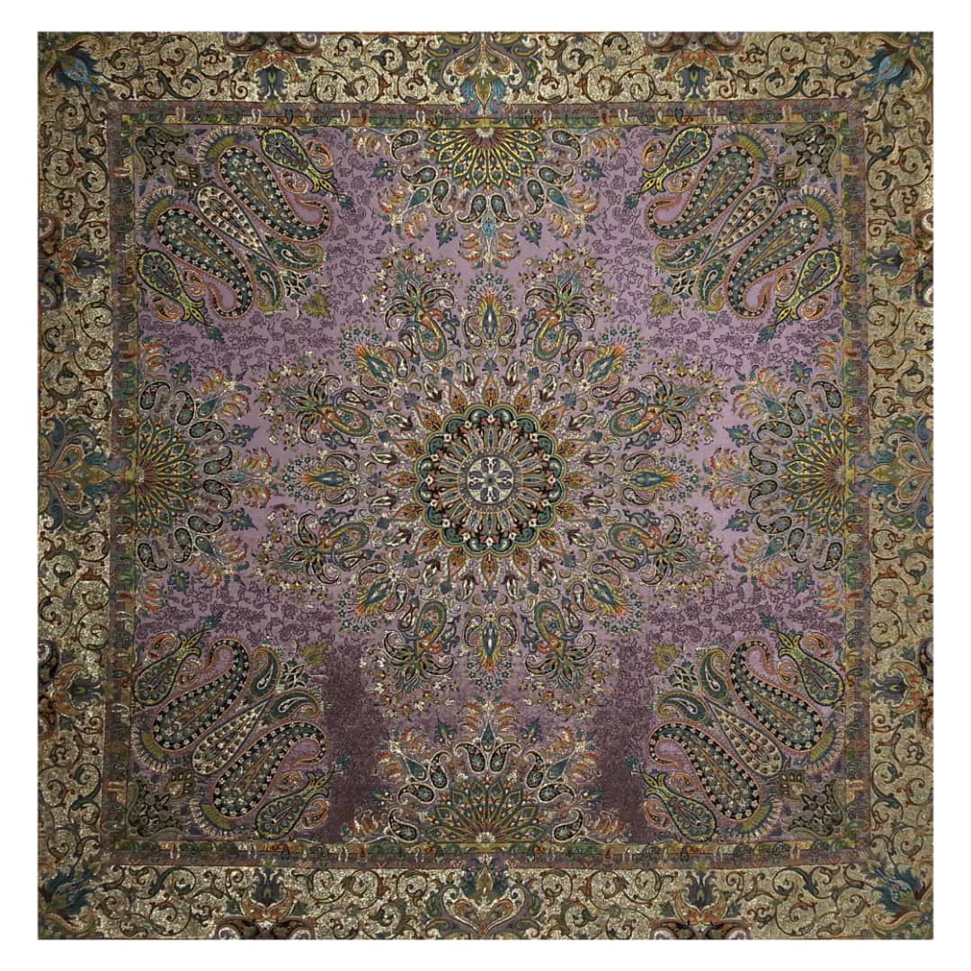 Persische Termeh-Tischdecke, luxuriös mit Blumenmuster Ordibehesht