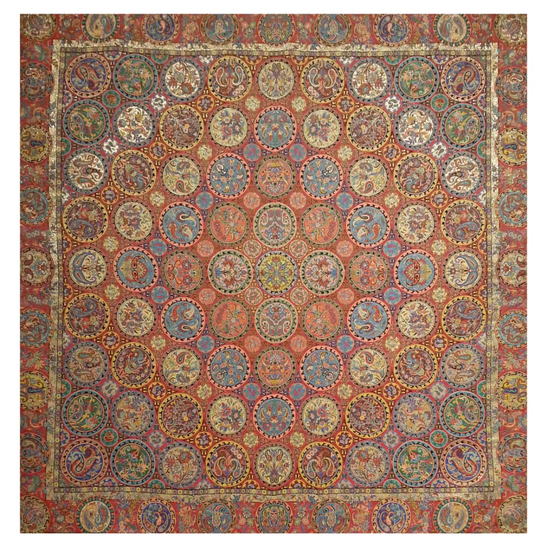 Persische Termeh-Tischdecke, luxuriös mit Blumenmuster Sabalan