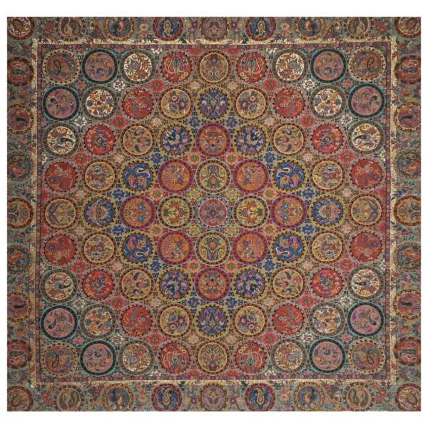 Persische Termeh-Tischdecke, luxuriös mit Blumenmuster Sahand