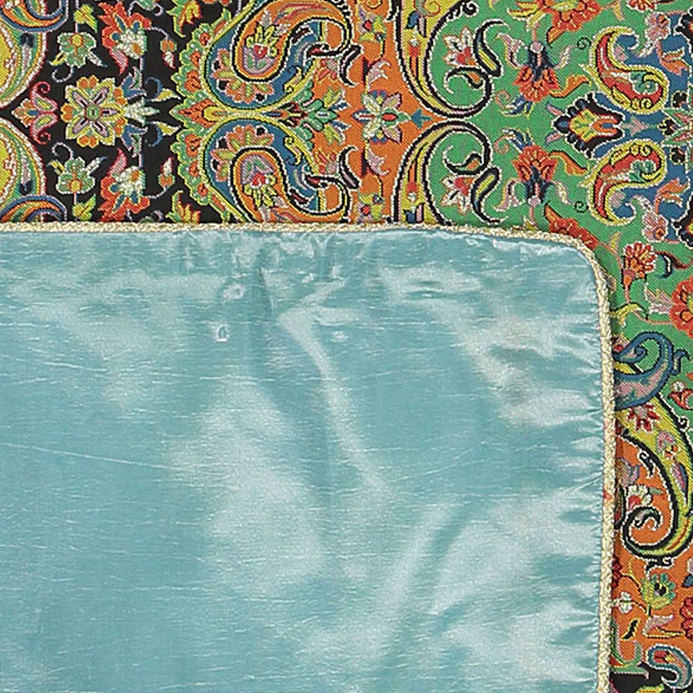 Persische Termeh-Tischdecke, luxuriös mit Blumenmuster Simorgh