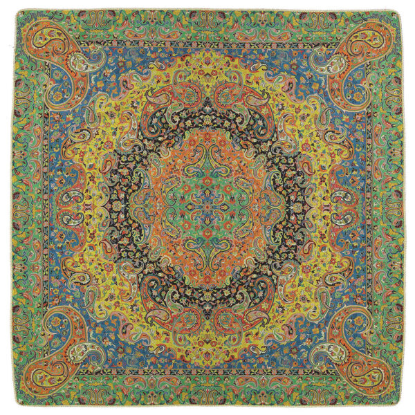 Persische Termeh-Tischdecke, luxuriös mit Blumenmuster Simorgh