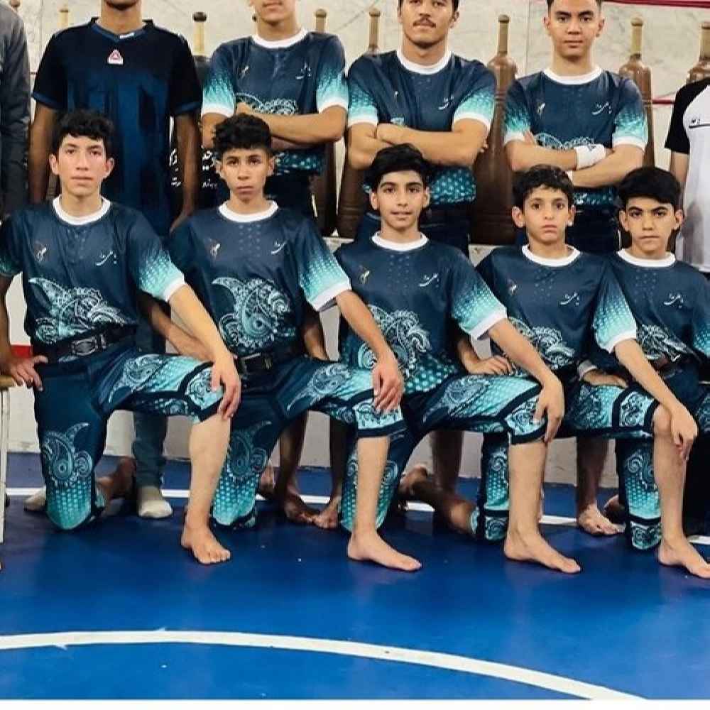 Persische Zoorkhaneh Athletische 3/4-Hose für Jungen aus Stretch-Baumwollstoff