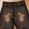 Persische Zoorkhaneh Athletische 3/4-Hose für Männer Paisley Design