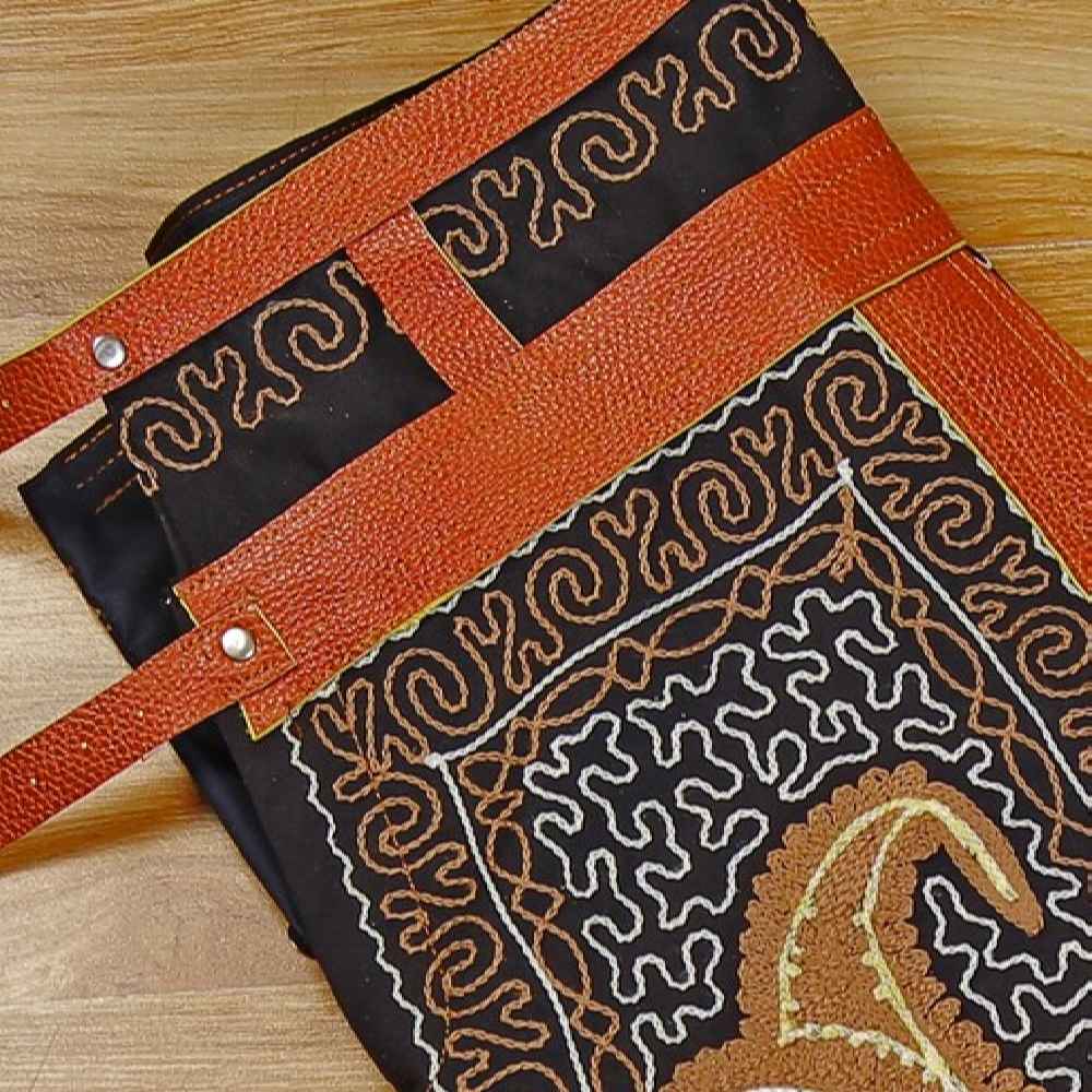 Persische Zoorkhaneh Athletische 3/4-Hose mit Rindsleder